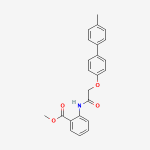 Methyl 2-[[2-[4-(4-methylphenyl)phenoxy]acetyl]amino]benzoate