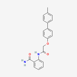 molecular formula C22H20N2O3 B3473759 2-{2-[4-(4-Methylphenyl)phenoxy]acetylamino}benzamide CAS No. 6133-32-0