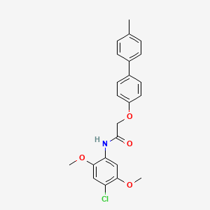 N-(4-chloro-2,5-dimethoxyphenyl)-2-[(4'-methyl-4-biphenylyl)oxy]acetamide