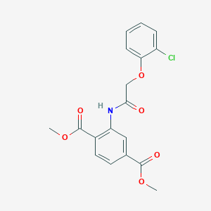 Dimethyl 2-{[(2-chlorophenoxy)acetyl]amino}benzene-1,4-dicarboxylate