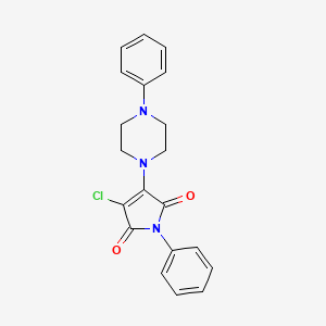 3-chloro-1-phenyl-4-(4-phenyl-1-piperazinyl)-1H-pyrrole-2,5-dione