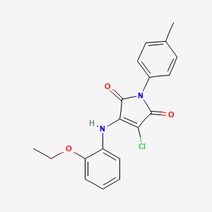 3-Chloro-4-(2-ethoxyanilino)-1-(4-methylphenyl)pyrrole-2,5-dione