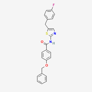 4-(benzyloxy)-N-[5-(4-fluorobenzyl)-1,3-thiazol-2-yl]benzamide