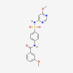 3-methoxy-N-[4-[(6-methoxypyrimidin-4-yl)sulfamoyl]phenyl]benzamide