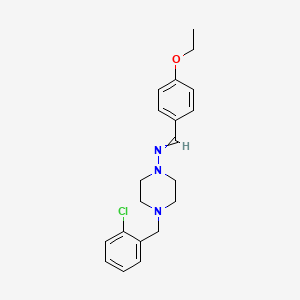 N-{4-[(2-CHLOROPHENYL)METHYL]PIPERAZIN-1-YL}-1-(4-ETHOXYPHENYL)METHANIMINE