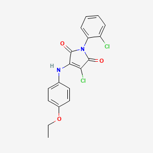 3-CHLORO-1-(2-CHLOROPHENYL)-4-[(4-ETHOXYPHENYL)AMINO]-2,5-DIHYDRO-1H-PYRROLE-2,5-DIONE