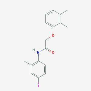 molecular formula C17H18INO2 B3474104 2-(2,3-dimethylphenoxy)-N-(4-iodo-2-methylphenyl)acetamide 