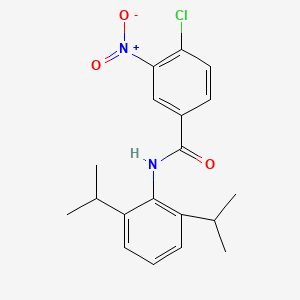 molecular formula C19H21ClN2O3 B3474120 4-chloro-N-[2,6-di(propan-2-yl)phenyl]-3-nitrobenzamide 