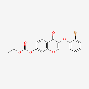 3-(2-bromophenoxy)-4-oxo-4H-chromen-7-yl ethyl carbonate