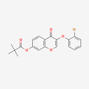 3-(2-bromophenoxy)-4-oxo-4H-chromen-7-yl pivalate