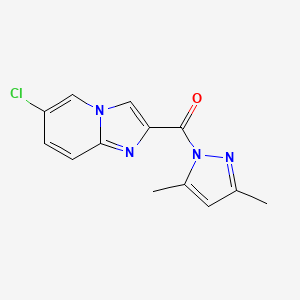 6-chloro-2-[(3,5-dimethyl-1H-pyrazol-1-yl)carbonyl]imidazo[1,2-a]pyridine