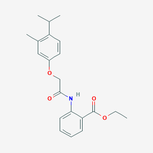 ethyl 2-{[(4-isopropyl-3-methylphenoxy)acetyl]amino}benzoate