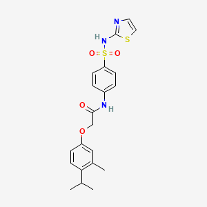 2-(4-isopropyl-3-methylphenoxy)-N-{4-[(1,3-thiazol-2-ylamino)sulfonyl]phenyl}acetamide