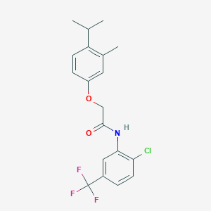 N-[2-chloro-5-(trifluoromethyl)phenyl]-2-(4-isopropyl-3-methylphenoxy)acetamide