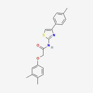 molecular formula C20H20N2O2S B3474293 2-(3,4-dimethylphenoxy)-N-[4-(4-methylphenyl)-1,3-thiazol-2-yl]acetamide 