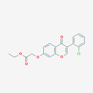 molecular formula C19H15ClO5 B3474312 ethyl {[3-(2-chlorophenyl)-4-oxo-4H-chromen-7-yl]oxy}acetate 