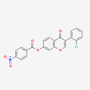 3-(2-chlorophenyl)-4-oxo-4H-chromen-7-yl 4-nitrobenzoate