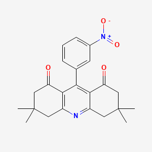 3,3,6,6-Tetramethyl-9-(3-nitrophenyl)-2,4,5,7-tetrahydroacridine-1,8-dione