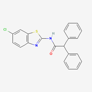 N-(6-chloro-1,3-benzothiazol-2-yl)-2,2-diphenylacetamide