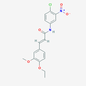 N-(4-chloro-3-nitrophenyl)-3-(4-ethoxy-3-methoxyphenyl)acrylamide