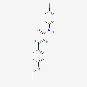 molecular formula C17H16INO2 B3474424 (2E)-3-(4-ethoxyphenyl)-N-(4-iodophenyl)prop-2-enamide 