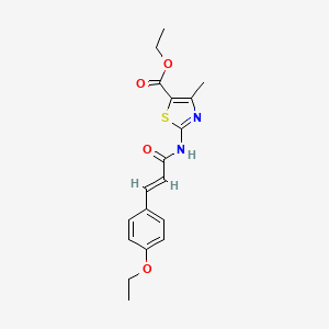 ethyl 2-{[(2E)-3-(4-ethoxyphenyl)prop-2-enoyl]amino}-4-methyl-1,3-thiazole-5-carboxylate