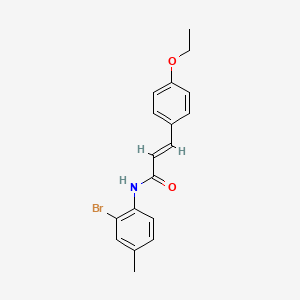 (2E)-N-(2-bromo-4-methylphenyl)-3-(4-ethoxyphenyl)prop-2-enamide