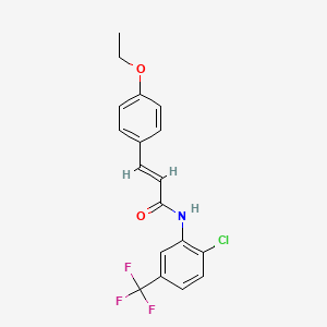 N-[2-chloro-5-(trifluoromethyl)phenyl]-3-(4-ethoxyphenyl)acrylamide