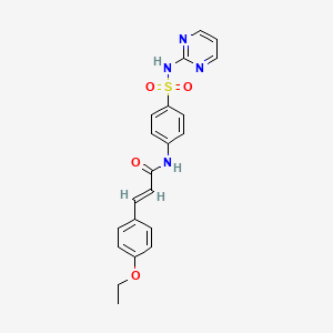 (2E)-3-(4-ethoxyphenyl)-N-[4-(pyrimidin-2-ylsulfamoyl)phenyl]prop-2-enamide