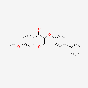 3-(4-biphenylyloxy)-7-ethoxy-4H-chromen-4-one