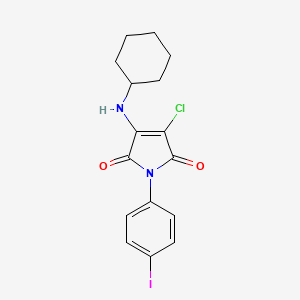 3-Chloro-4-(cyclohexylamino)-1-(4-iodophenyl)pyrrole-2,5-dione