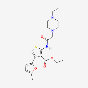 ethyl 2-{[(4-ethyl-1-piperazinyl)acetyl]amino}-4-(5-methyl-2-furyl)-3-thiophenecarboxylate