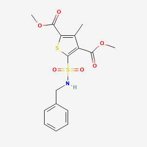 dimethyl 5-[(benzylamino)sulfonyl]-3-methyl-2,4-thiophenedicarboxylate