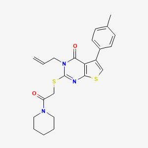 5-(4-methylphenyl)-2-{[2-oxo-2-(piperidin-1-yl)ethyl]sulfanyl}-3-(prop-2-en-1-yl)thieno[2,3-d]pyrimidin-4(3H)-one