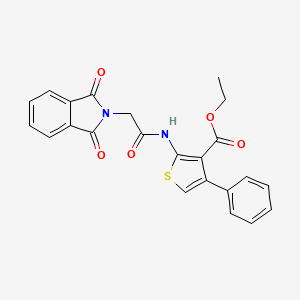 ethyl 2-{[(1,3-dioxo-1,3-dihydro-2H-isoindol-2-yl)acetyl]amino}-4-phenyl-3-thiophenecarboxylate