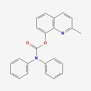 molecular formula C23H18N2O2 B3474744 2-Methylquinolin-8-yl diphenylcarbamate 