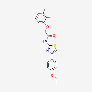 molecular formula C21H22N2O3S B3474816 2-(2,3-dimethylphenoxy)-N-[4-(4-ethoxyphenyl)-1,3-thiazol-2-yl]acetamide 