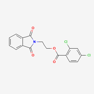 molecular formula C17H11Cl2NO4 B3474822 2-(1,3-dioxo-1,3-dihydro-2H-isoindol-2-yl)ethyl 2,4-dichlorobenzoate 