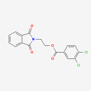 2-(1,3-dioxo-2,3-dihydro-1H-isoindol-2-yl)ethyl 3,4-dichlorobenzoate