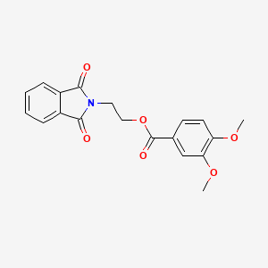 2-(1,3-DIOXO-2,3-DIHYDRO-1H-ISOINDOL-2-YL)ETHYL 3,4-DIMETHOXYBENZOATE