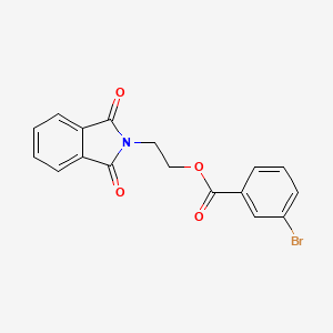 molecular formula C17H12BrNO4 B3474843 2-(1,3-Dioxoisoindol-2-yl)ethyl 3-bromobenzoate 