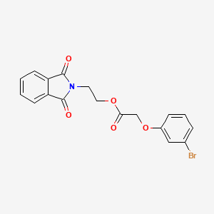 2-(1,3-DIOXO-2,3-DIHYDRO-1H-ISOINDOL-2-YL)ETHYL 2-(3-BROMOPHENOXY)ACETATE