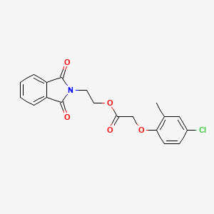 2-(1,3-dioxo-1,3-dihydro-2H-isoindol-2-yl)ethyl (4-chloro-2-methylphenoxy)acetate