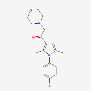 Ethanone, 1-[1-(4-bromophenyl)-2,5-dimethyl-1H-pyrrol-3-yl]-2-(4-morpholinyl)-