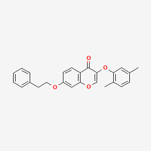 molecular formula C25H22O4 B3474971 3-(2,5-dimethylphenoxy)-7-(2-phenylethoxy)-4H-chromen-4-one 