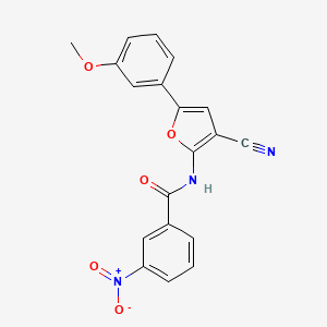 molecular formula C19H13N3O5 B3475020 N-[3-cyano-5-(3-methoxyphenyl)furan-2-yl]-3-nitrobenzamide 