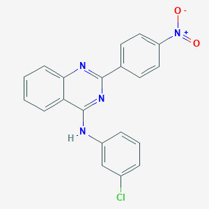 N-(3-chlorophenyl)-2-(4-nitrophenyl)quinazolin-4-amine