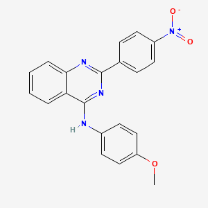 N-(4-methoxyphenyl)-2-(4-nitrophenyl)quinazolin-4-amine