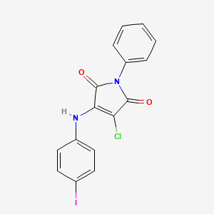 3-chloro-4-[(4-iodophenyl)amino]-1-phenyl-1H-pyrrole-2,5-dione