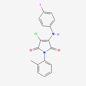 3-Chloro-4-(4-iodoanilino)-1-(2-methylphenyl)pyrrole-2,5-dione